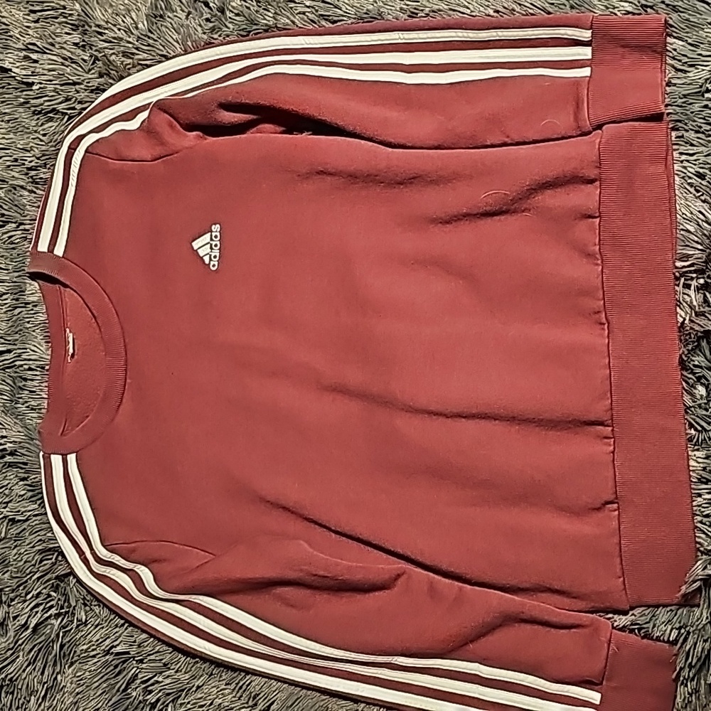 Maroon adidas sweatshirt Medium
